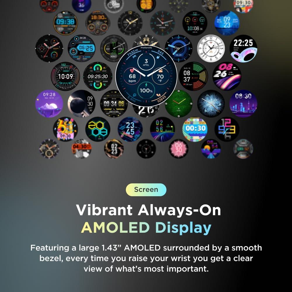 Reloj Inteligente Motorola Moto Watch 120 - AMOLED 10 días