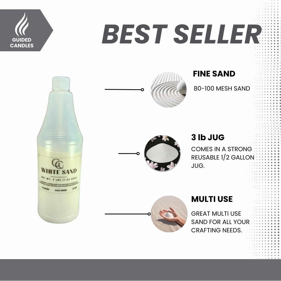 Arena Blanca Fina 1.36 kg Guided Candles 80-100 Malla