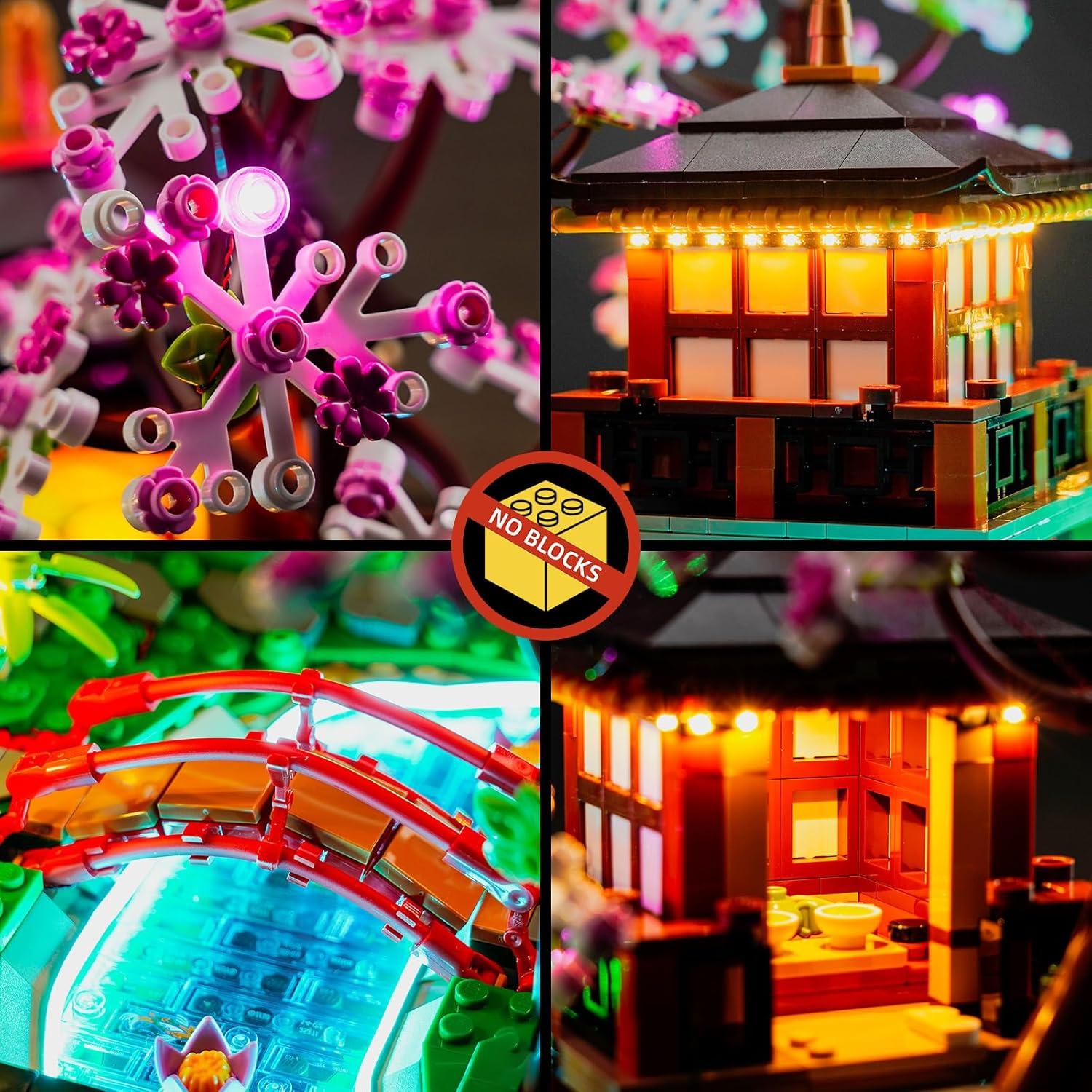 Luz LED BrickBling Compatible con Lego 10315 Jardín Zen