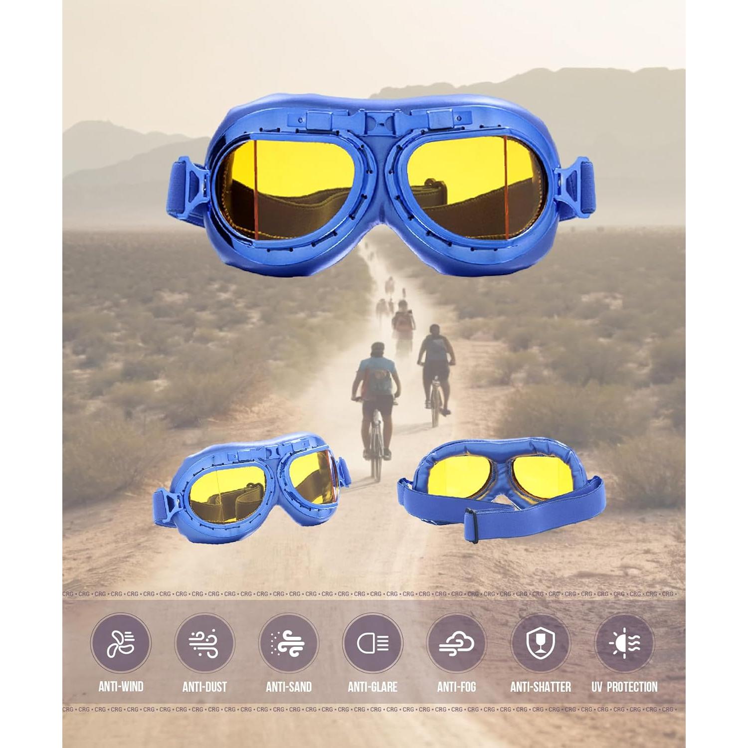 Gafas de Motocicleta CRG Sports T08 UV Protección Antivaho