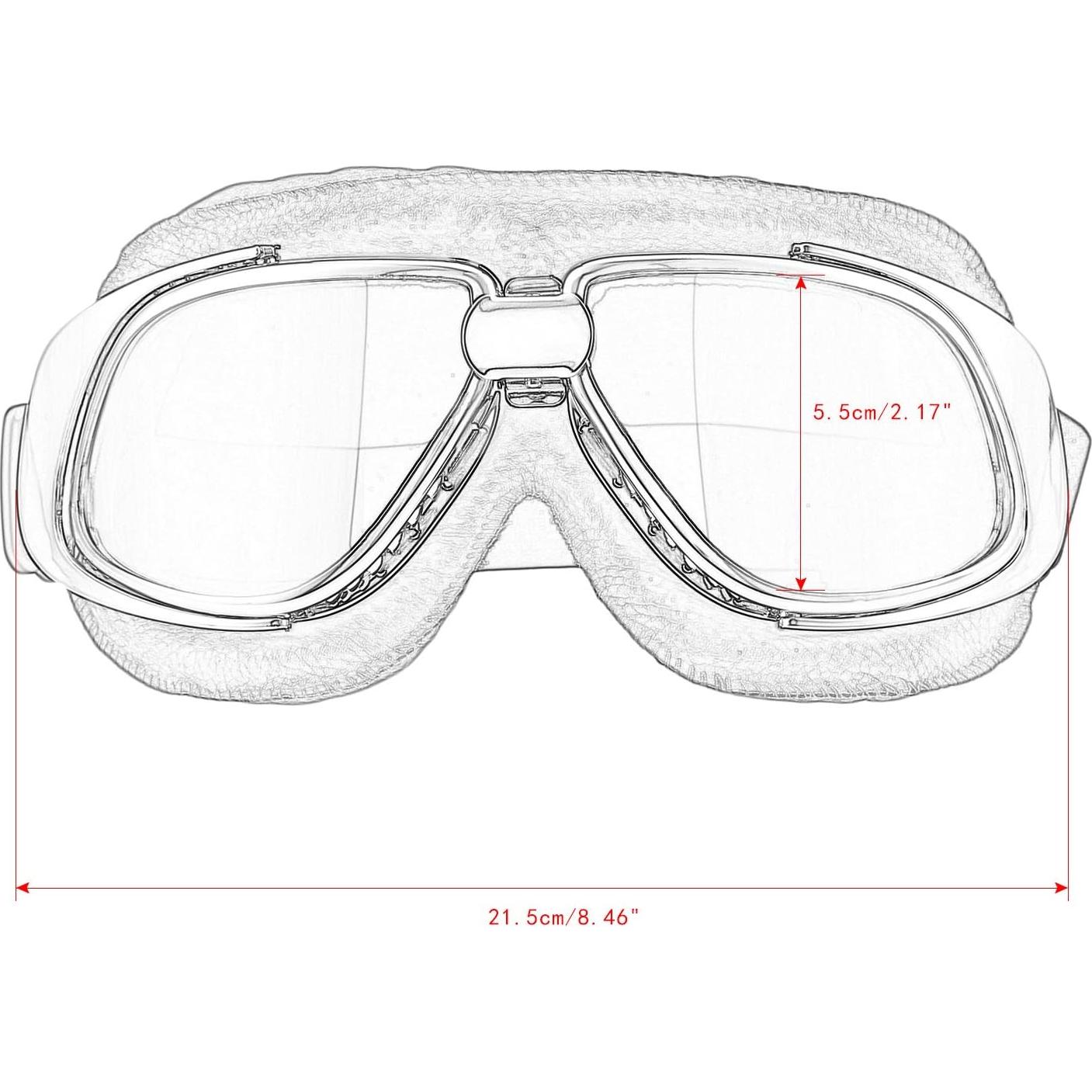 Gafas de Moto MUXSAM Vintage Antivaho para ATV y Off Road