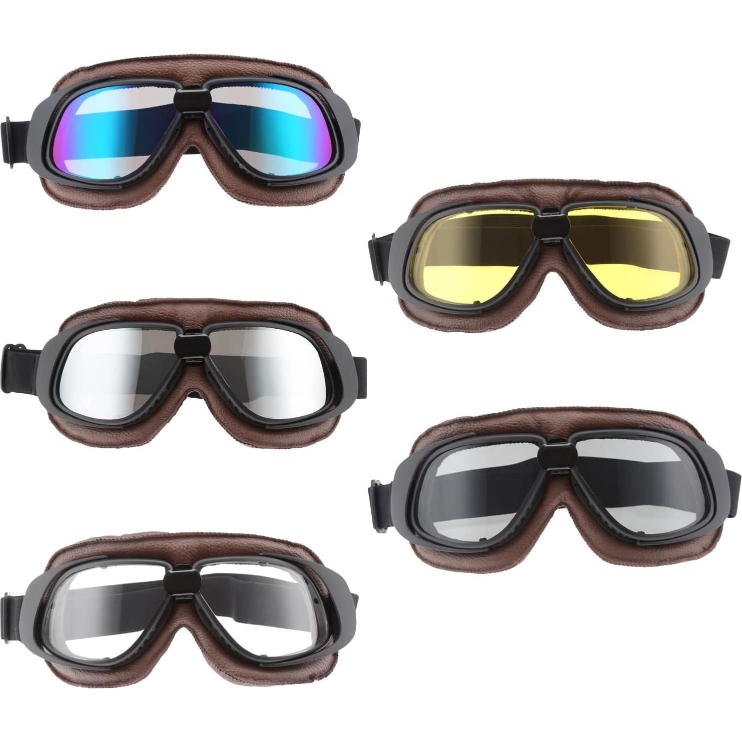 Gafas de Moto MUXSAM Vintage Antivaho para ATV y Off Road