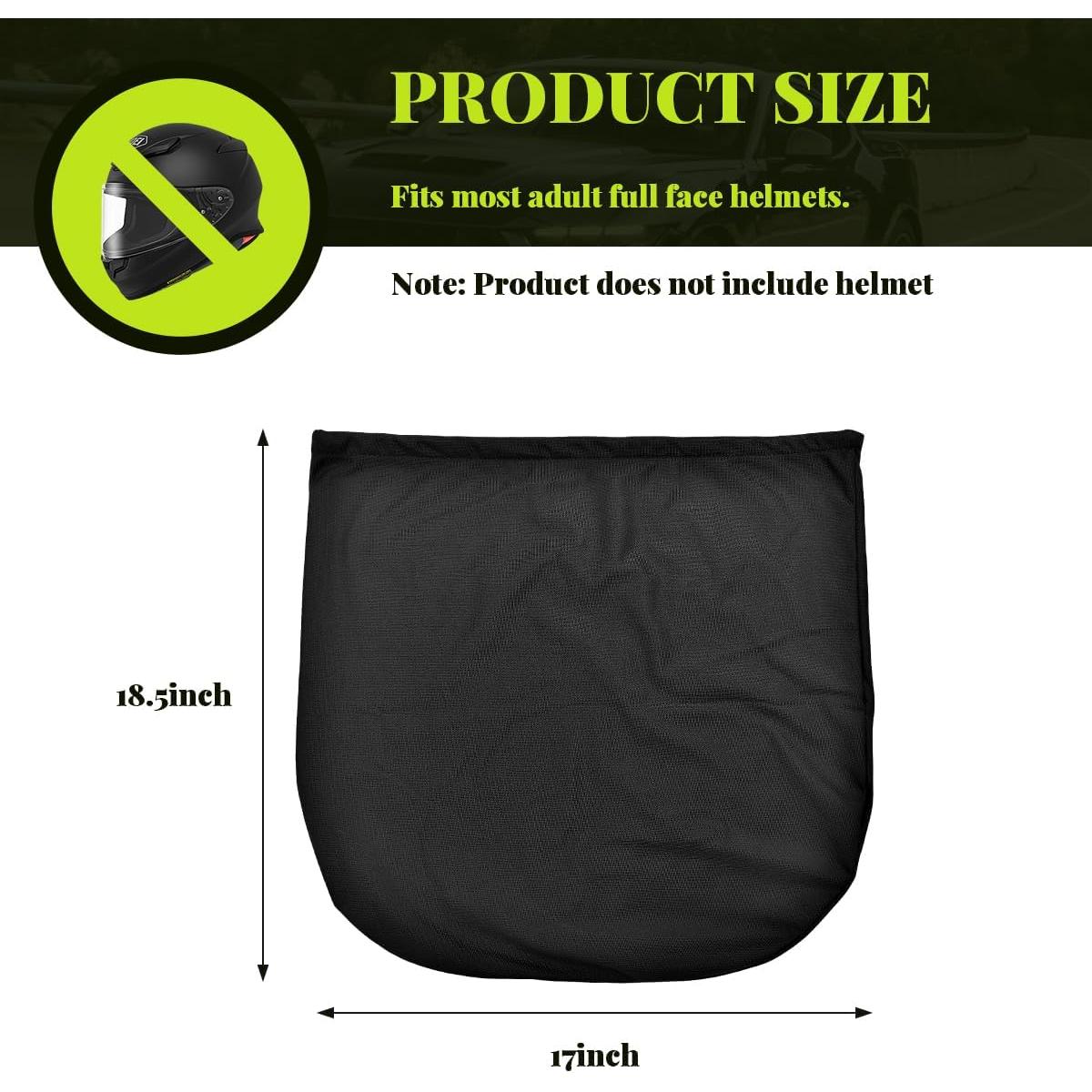 Bolsa para Casco de Motocicleta NYTKL Plegable Verde 47x43cm