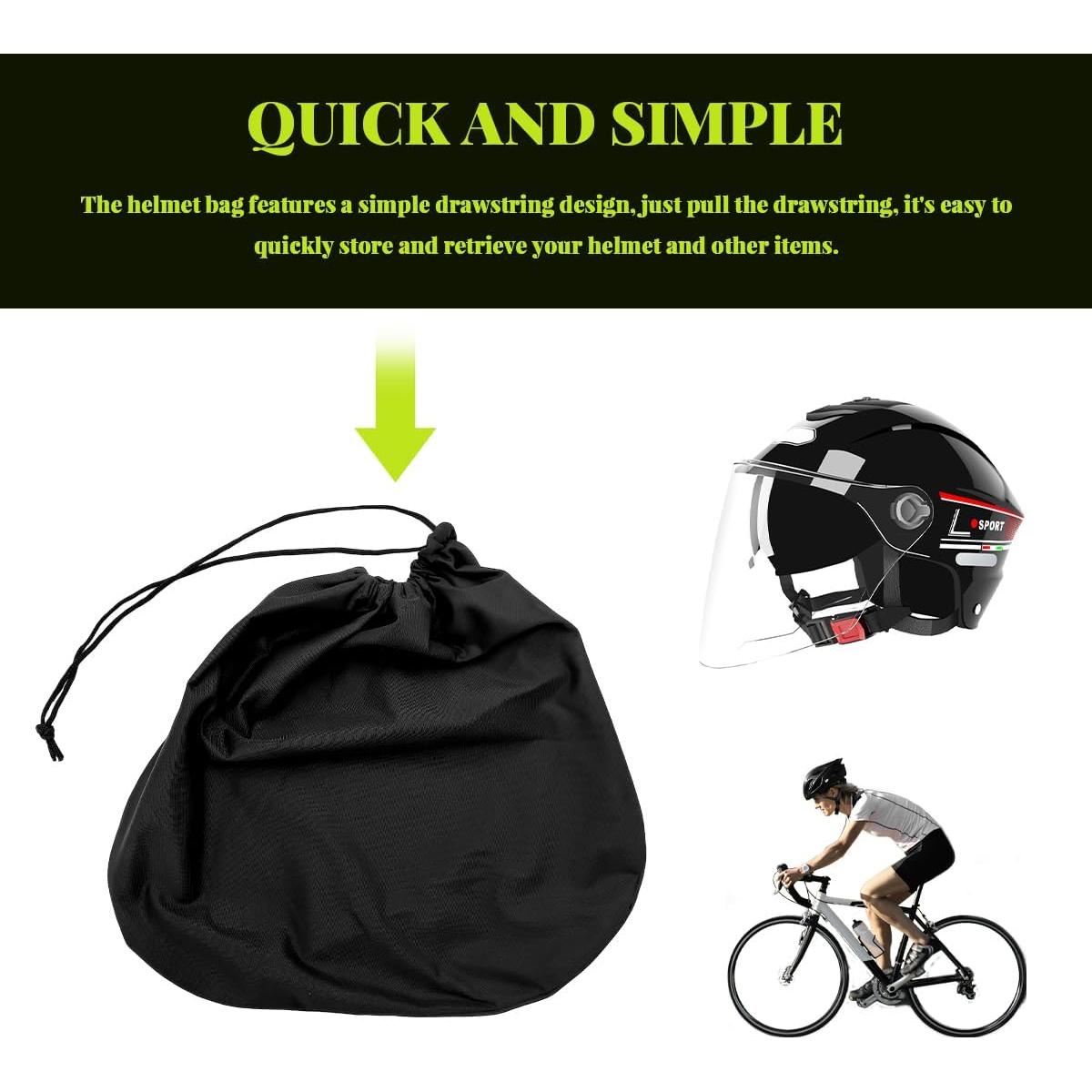 Bolsa para Casco de Motocicleta NYTKL Plegable Verde 47x43cm