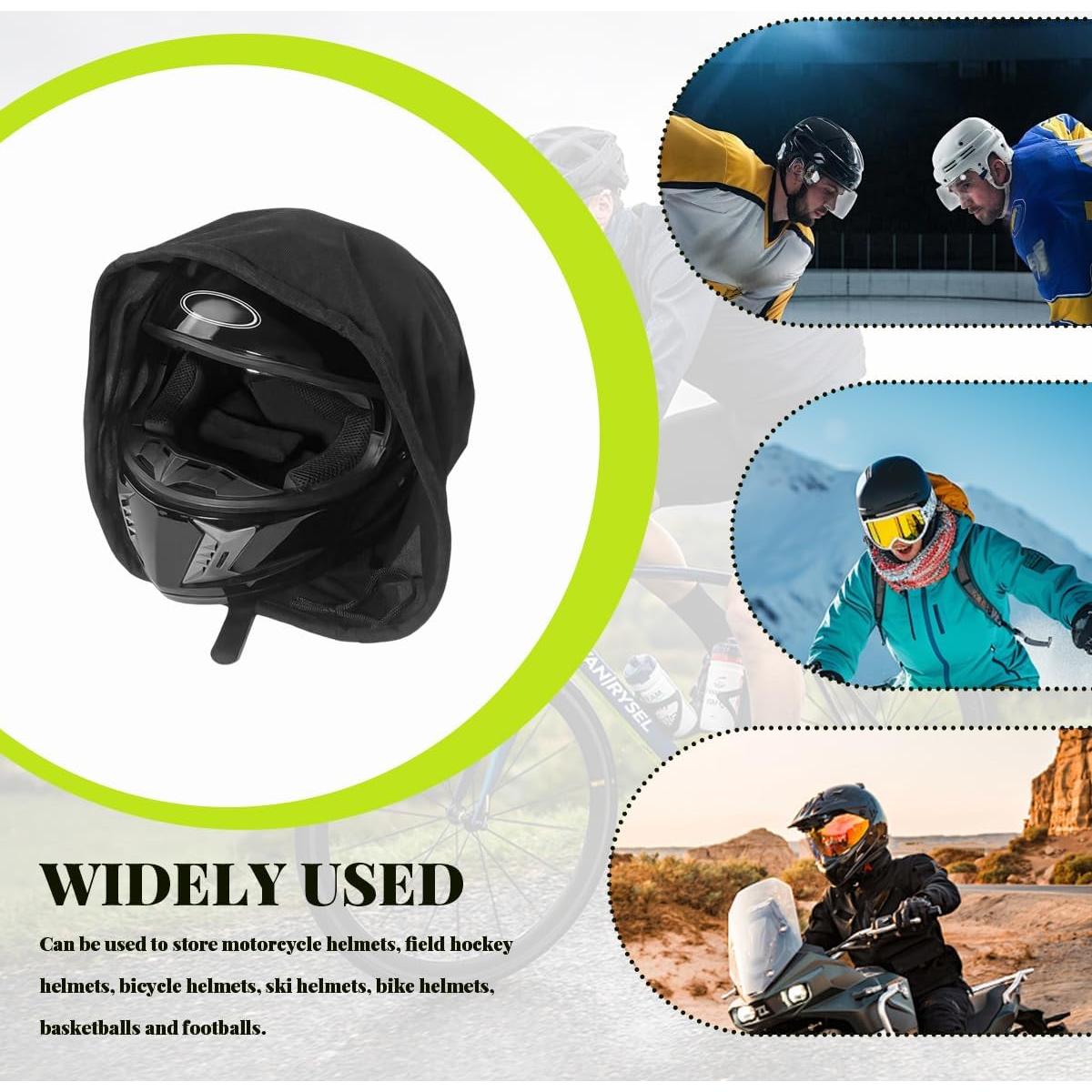 Bolsa para Casco de Motocicleta NYTKL Plegable Verde 47x43cm