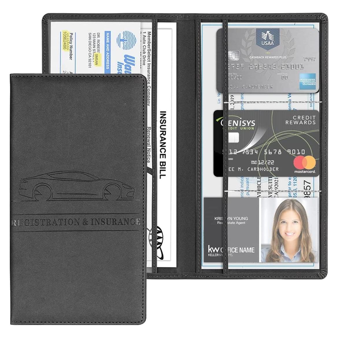 Soporte de Tarjeta de Registro XINLIYA Organizador Negro