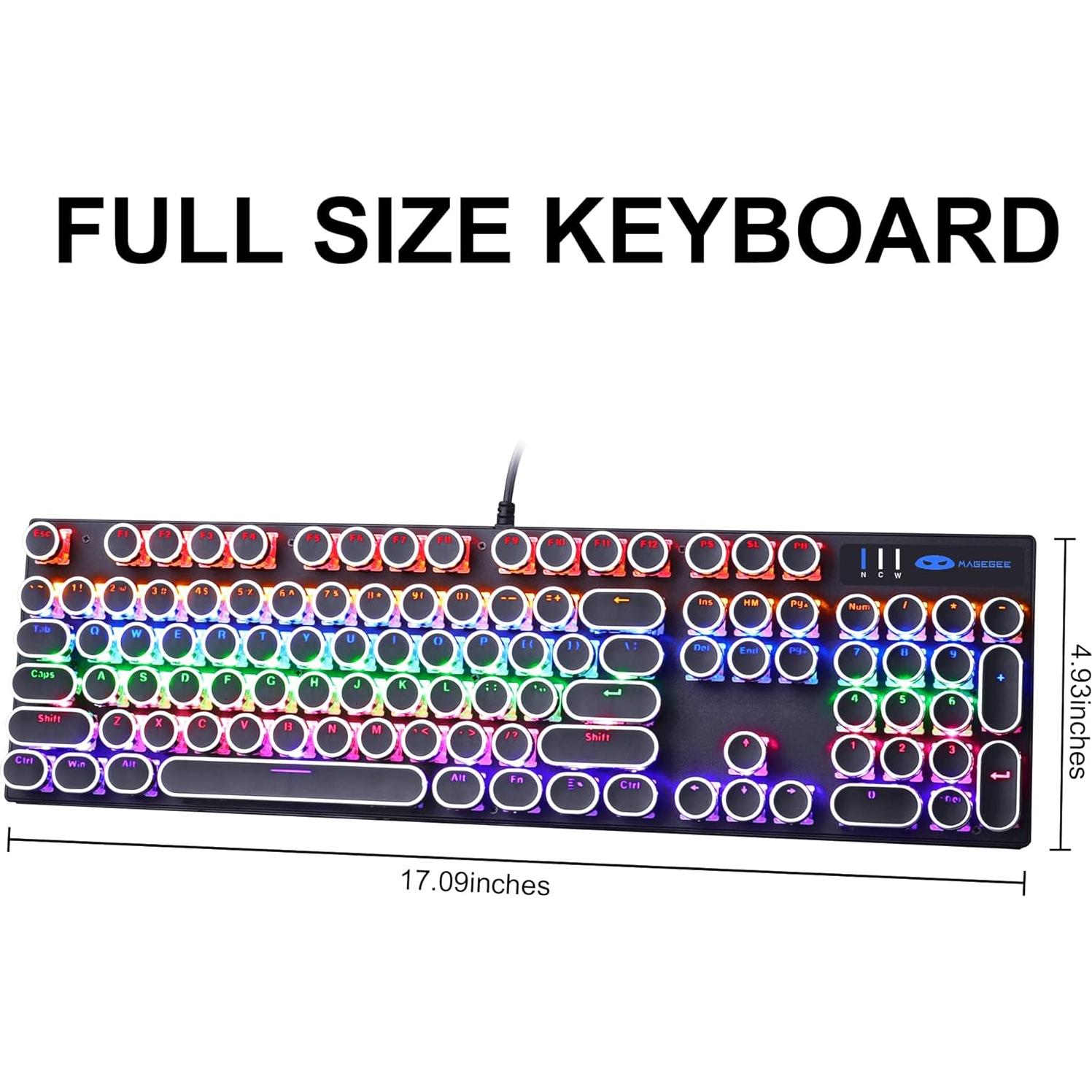 Teclado Mecánico Camiysn Retro Negro RGB 104 Teclas