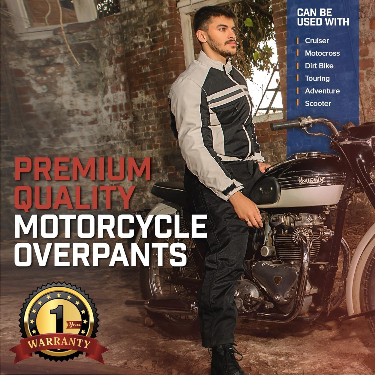 Pantalones de Motocicleta WICKED STOCK Impermeables con Armadura