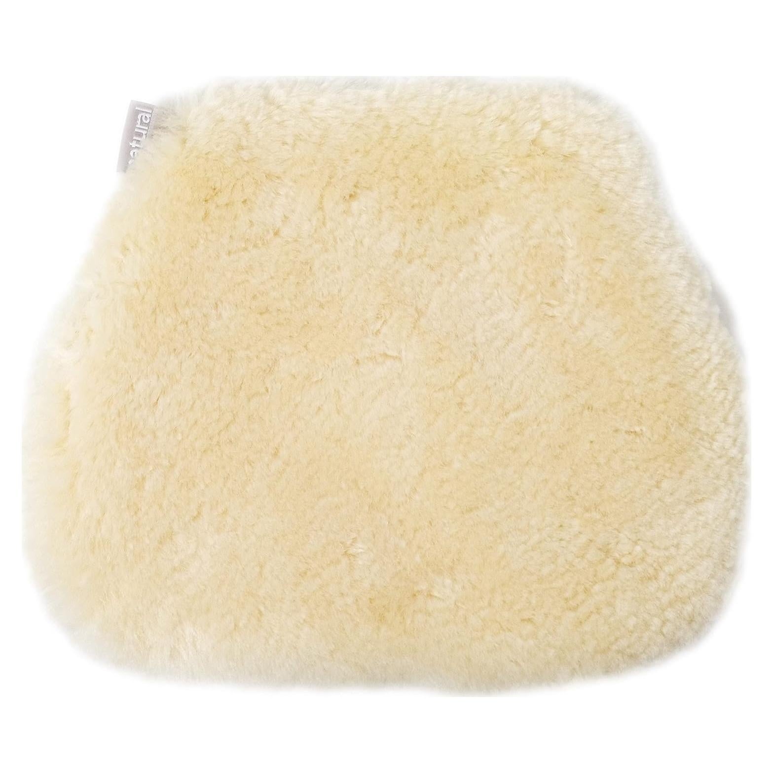 Cojín de Asiento de Motocicleta 100% Piel de Oveja Beige 33x28cm