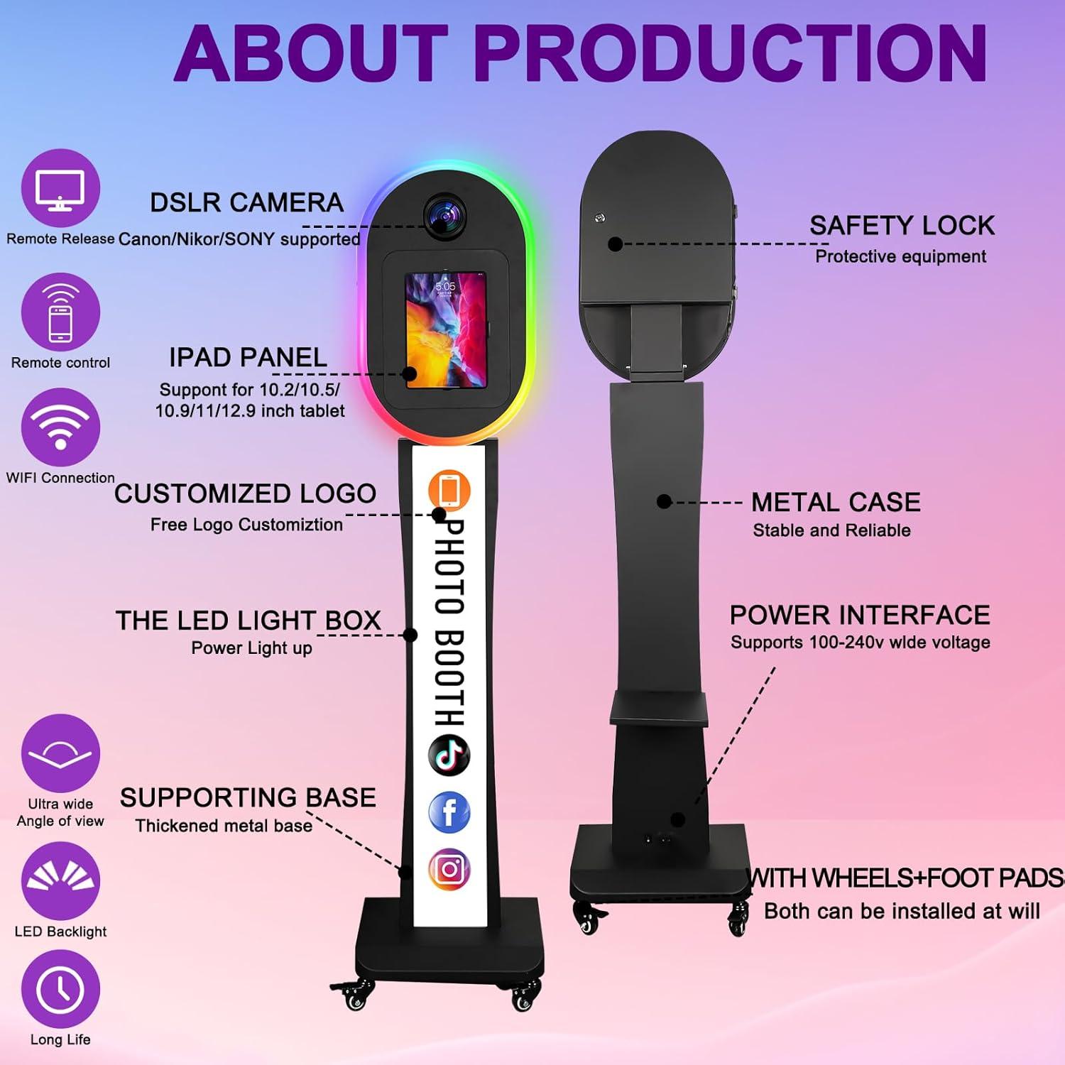 Cabina de Fotos ZLPOWER para iPad y Cámara - Alquiler Bodas