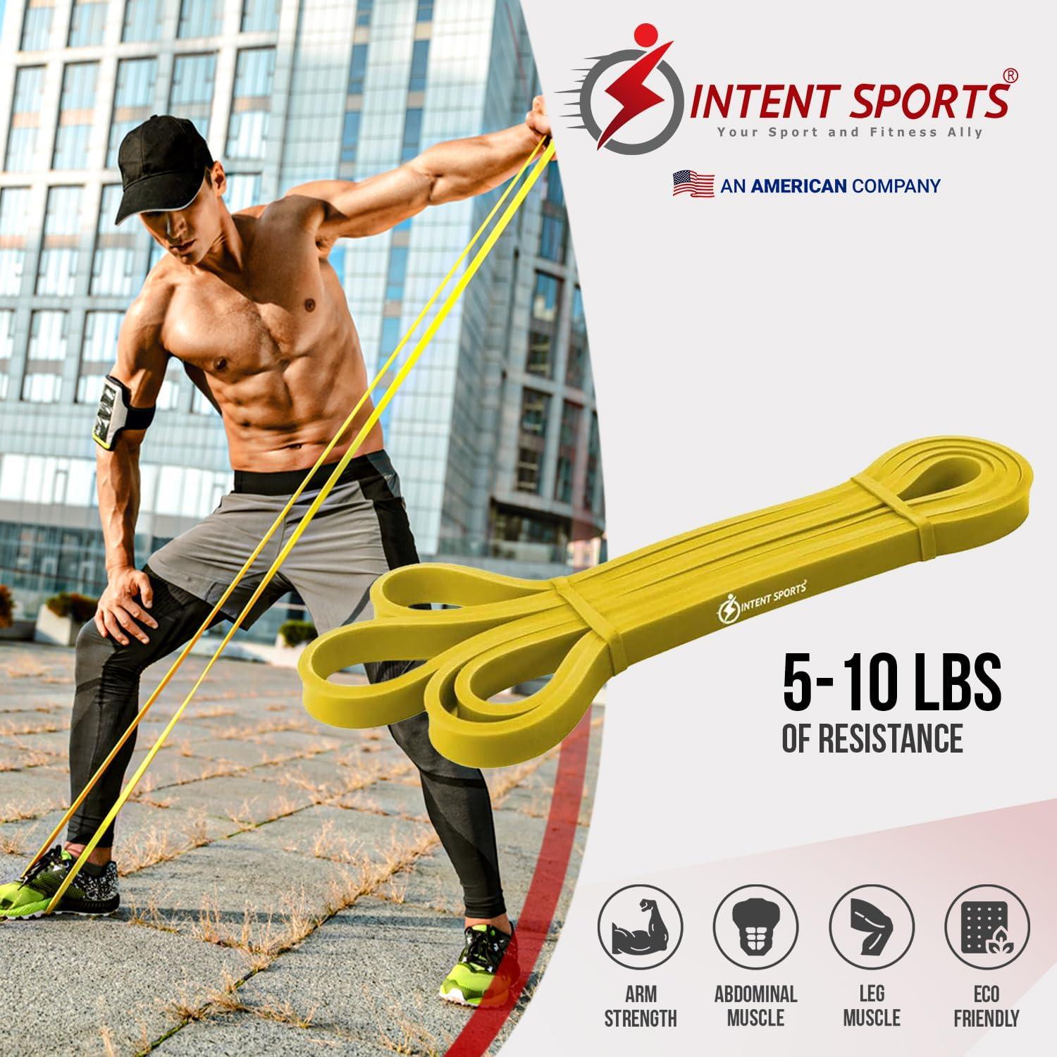 Bandas de Asistencia INTENT SPORTS para Dominadas - Amarillo 5-10 lbs