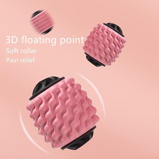 Rodillo de Espuma Masajeador Muscular TOMOO RM2 4 Ruedas 360°