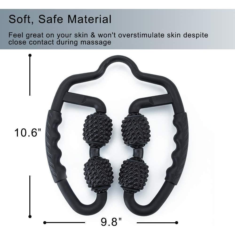 Rodillo de Espuma Masajeador Muscular TOMOO RM2 4 Ruedas 360°