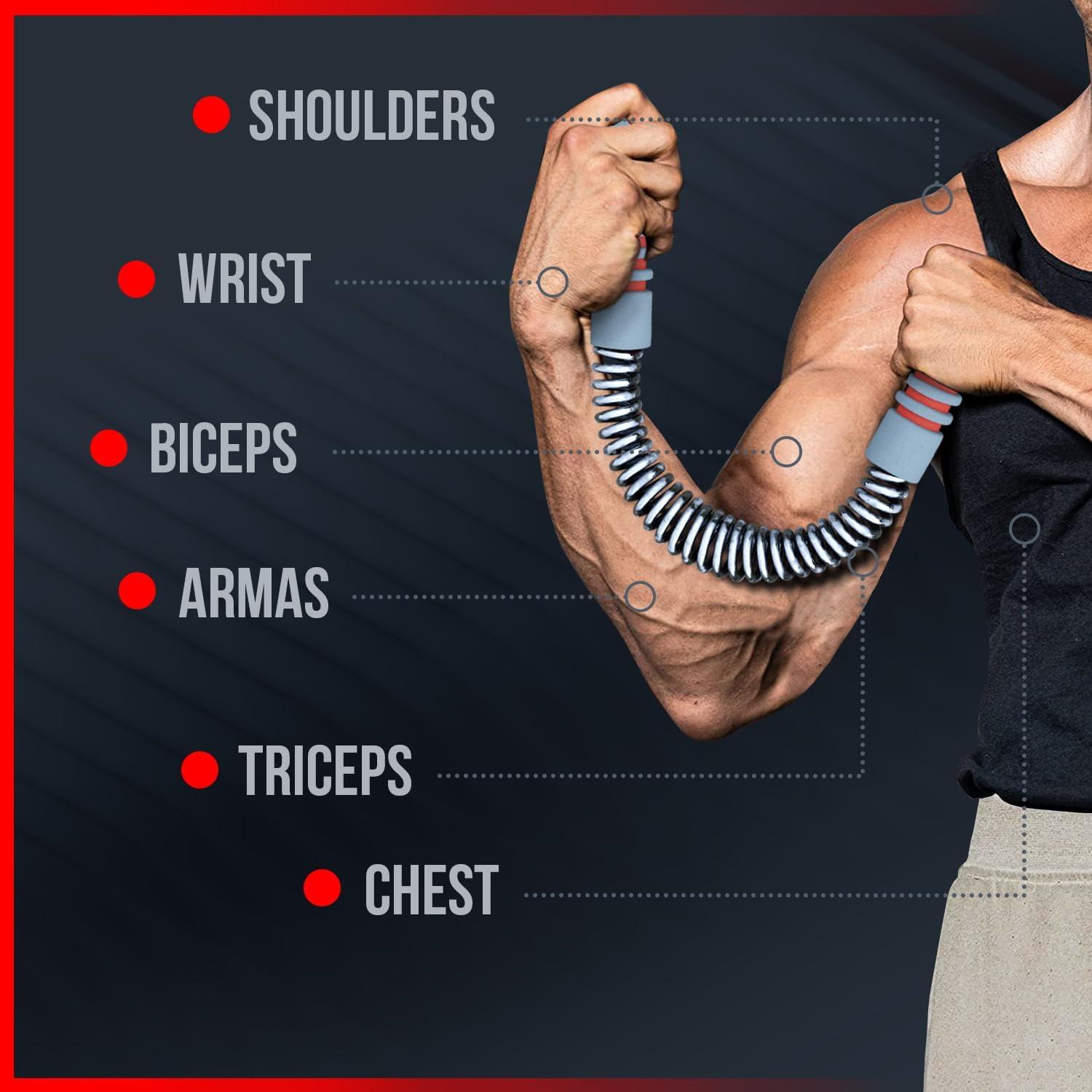 Barra Power Twister Zenooze 10-20 kg para Ejercicio de Pecho