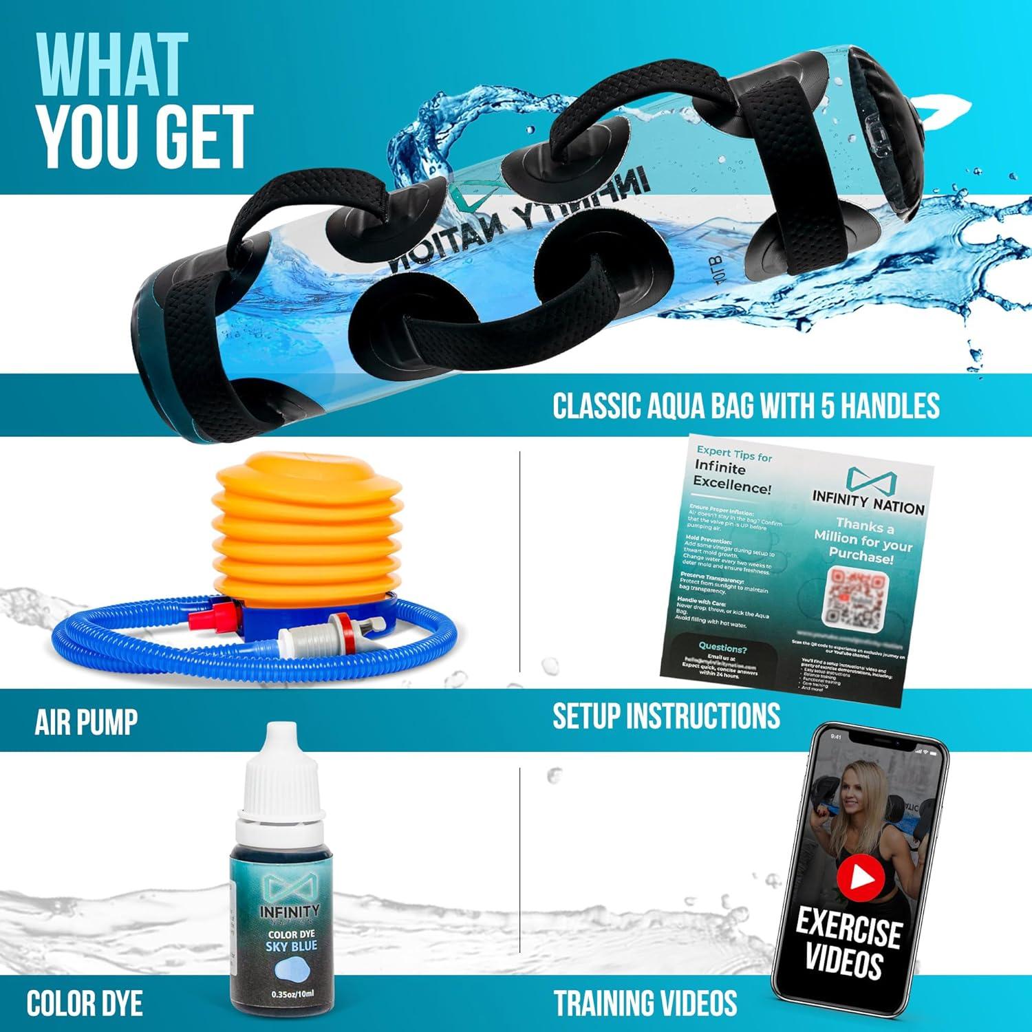 Bolsa de Agua Grande Infinity Nation 50 LB Ajustable