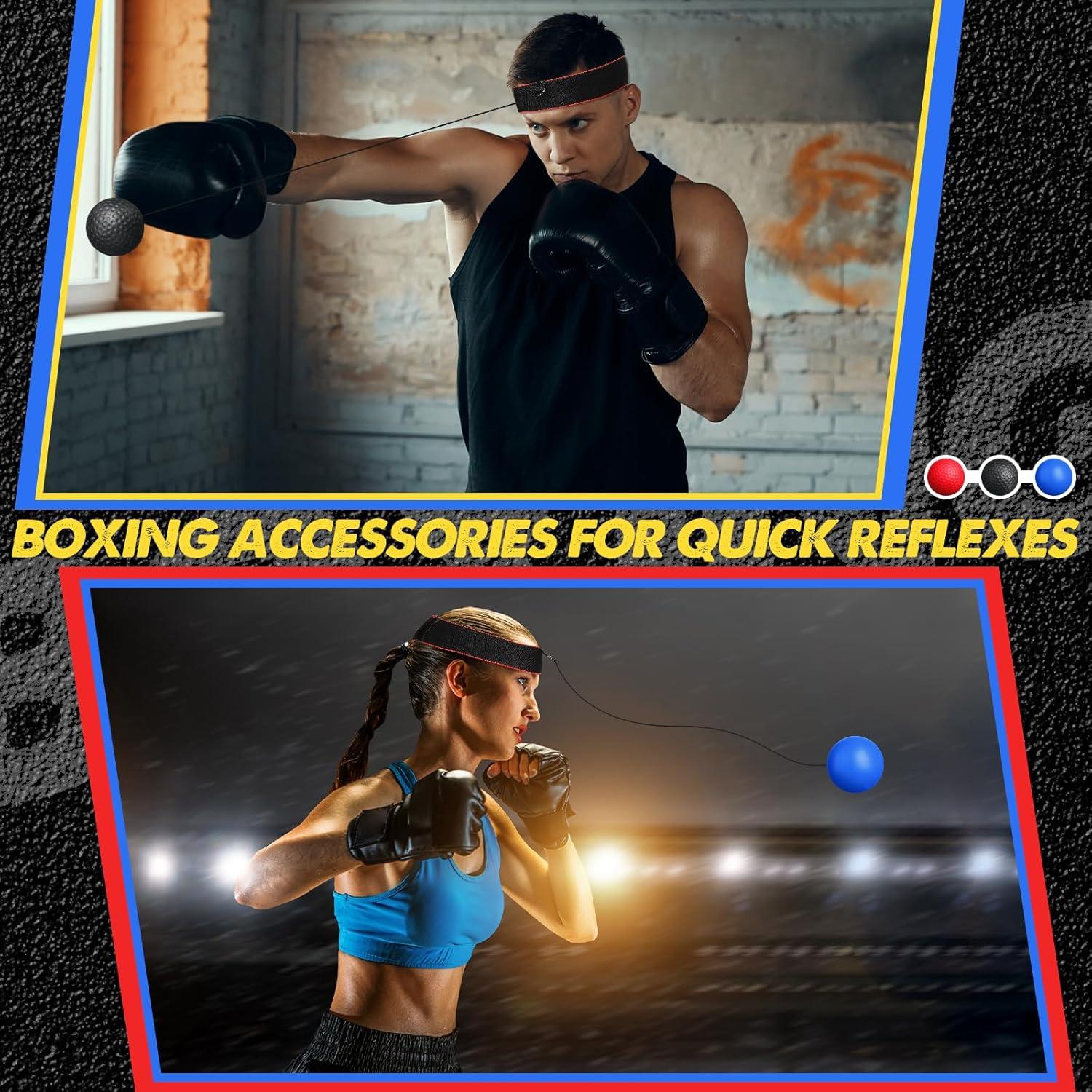 Juego de Boxeo WinnerWhy SHQ3095 con 3 Pelotas y Guantes