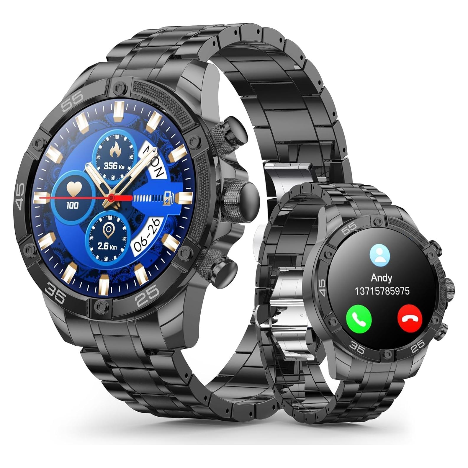 Reloj Inteligente OHUGNA 1.53" Negro IP67 100+ Modos