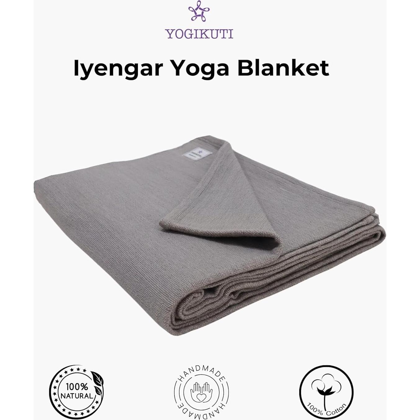 Juego de 2 mantas de yoga de algodón Yogikuti - Gruesas y cómodas