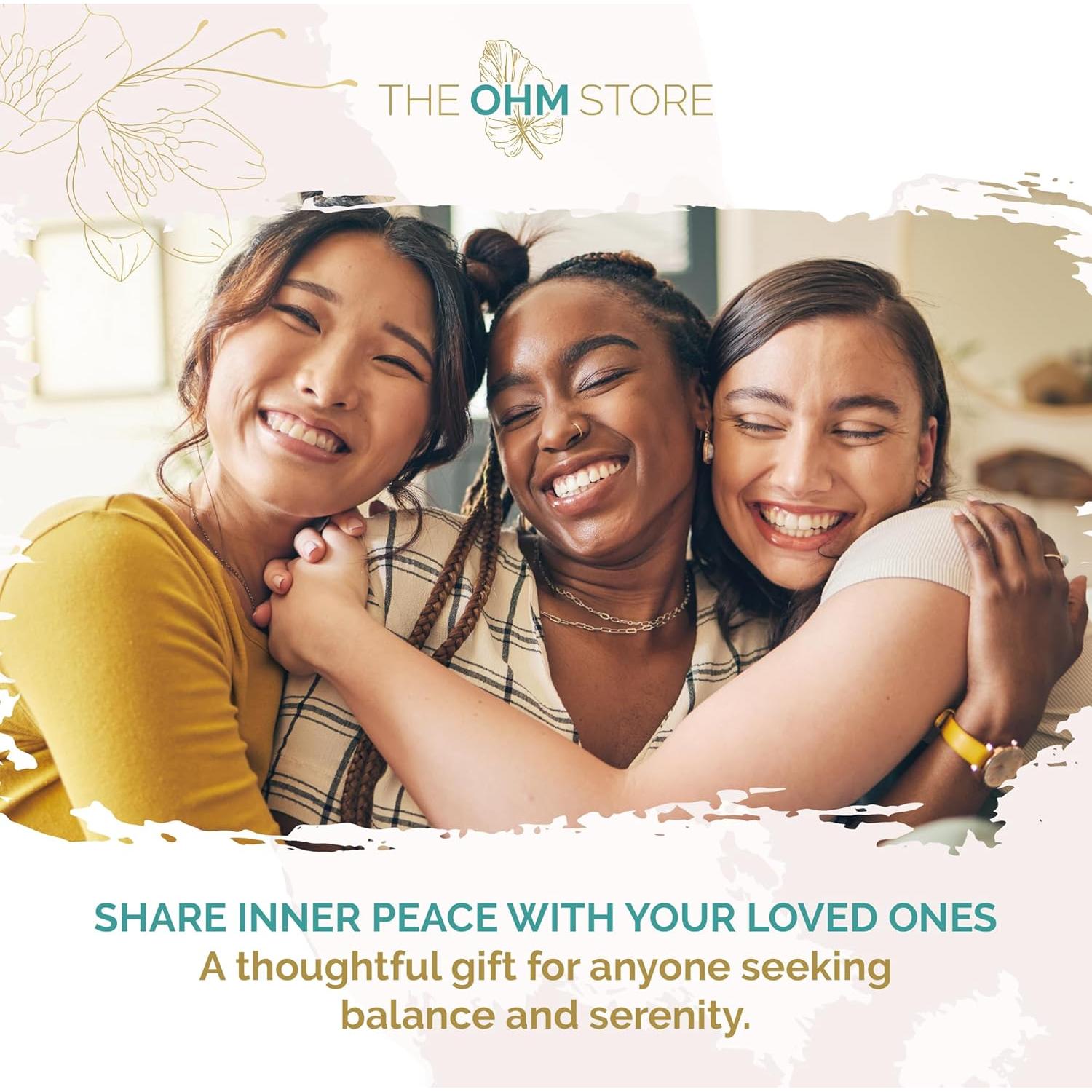 Ohm Store Tibetan Singing Bowl and Lokta Journal Set — Handcrafted Nepali Meditation Sound Bowl Self Care Gift for Stress Relief, Spiritual Chakra Healing, and Mindfulness