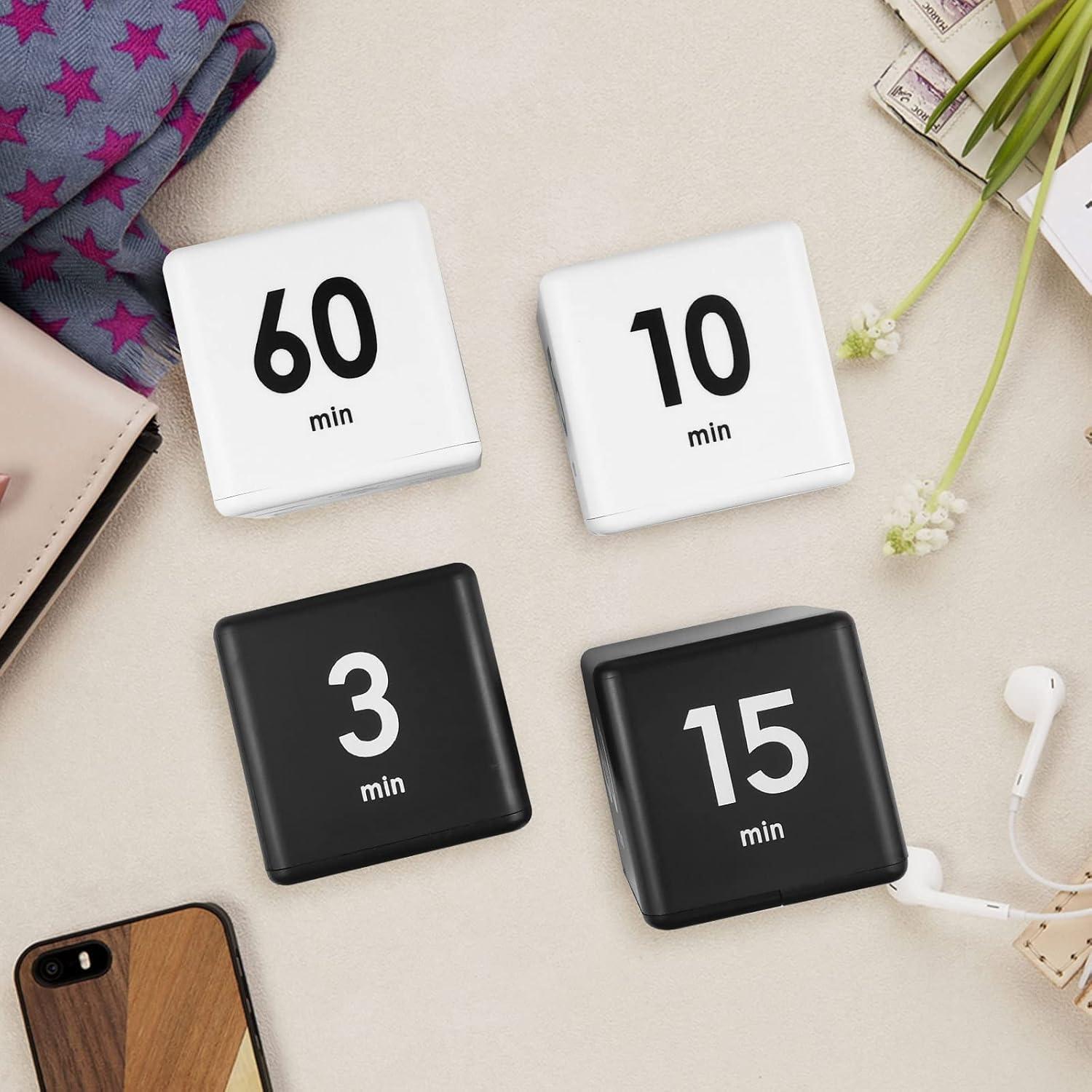 Temporizador Cubo Feilifan Negro 1-3-5-10 Minutos