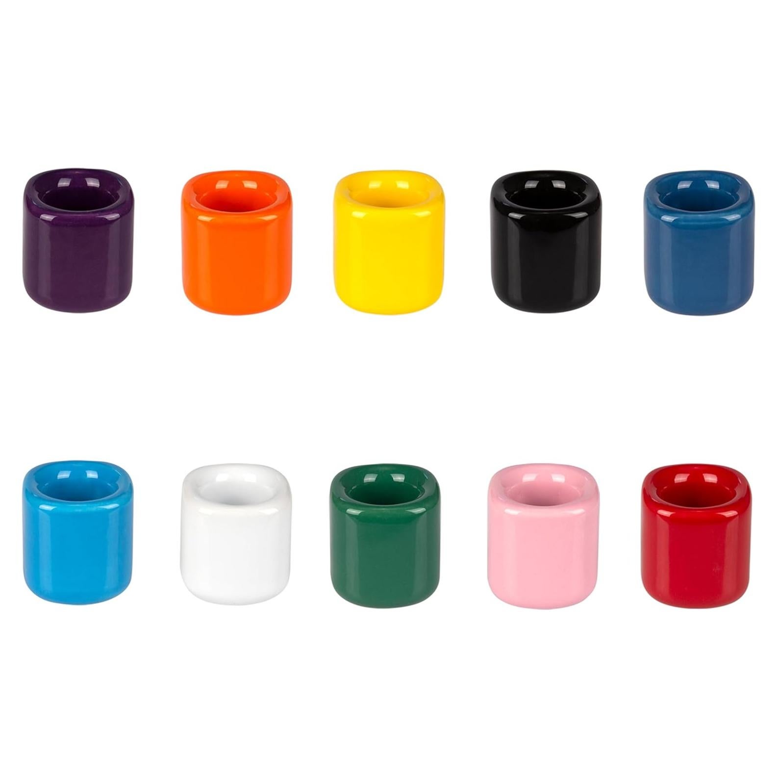 Soportes para Velas de Cerámica Mega Velas 10 Pcs 1.27 cm