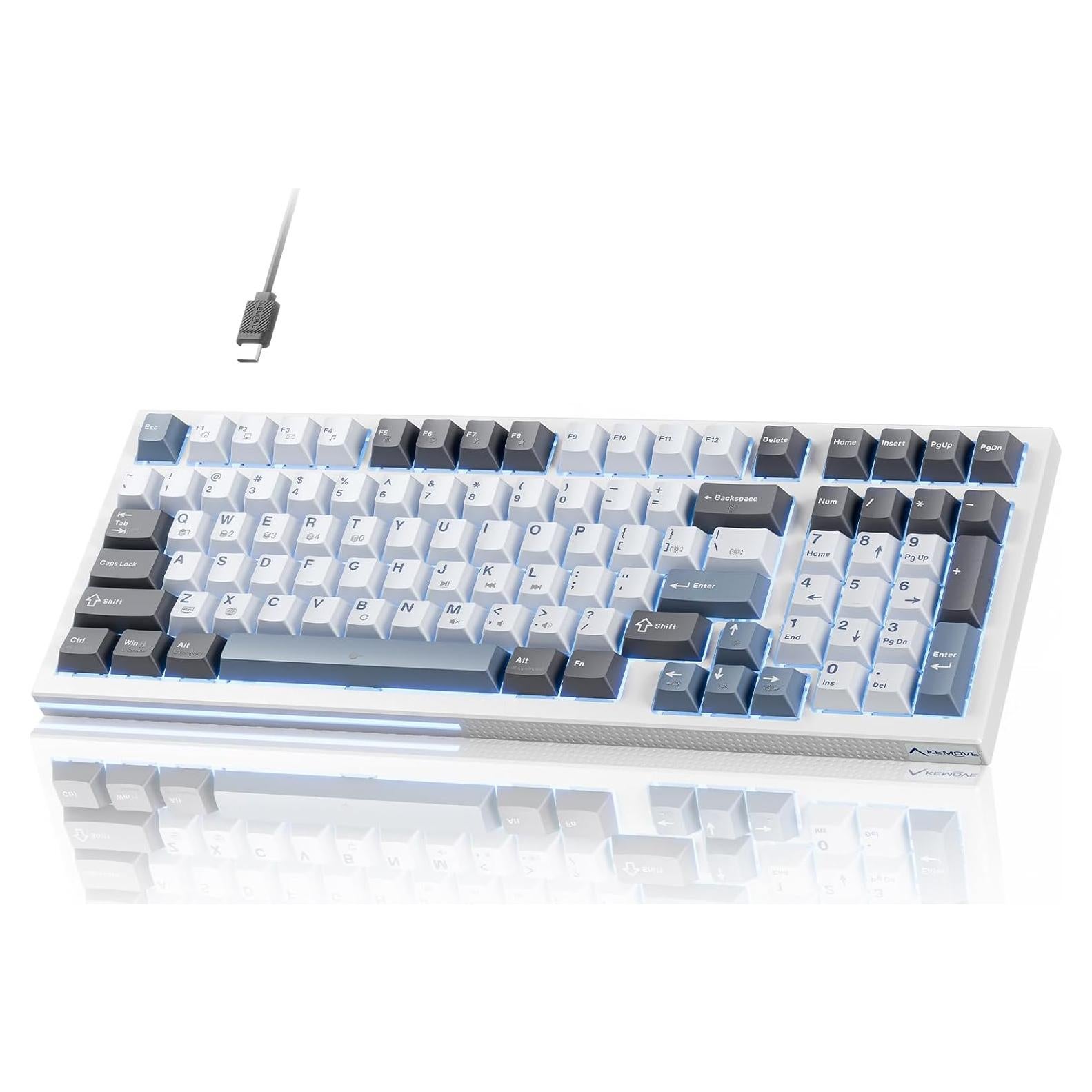 Teclado Mecánico KEMOVE K98SE 98 Teclas Retroiluminado LED