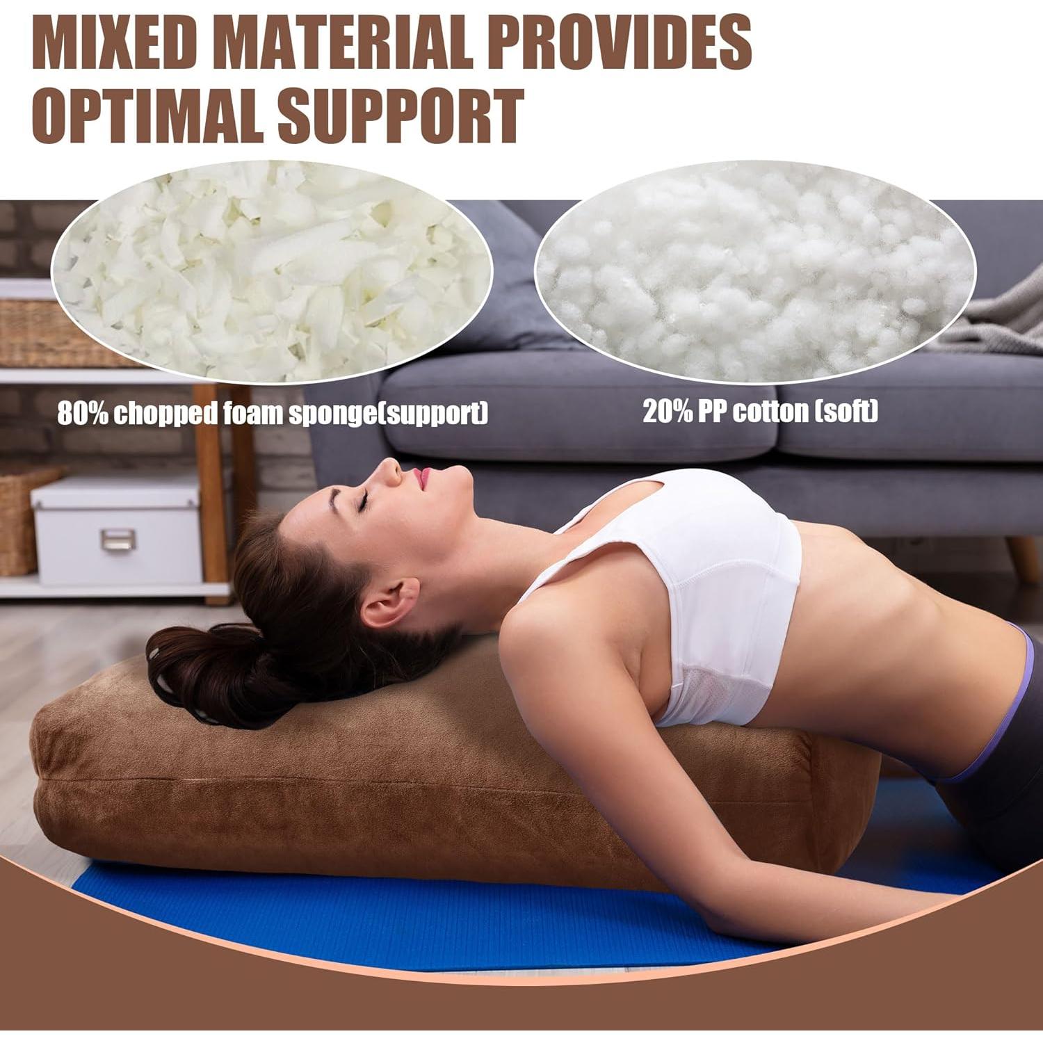 Almohada de Yoga HOMBYS YOGA241125 Espuma Desmenuzada 69.85x25.91cm