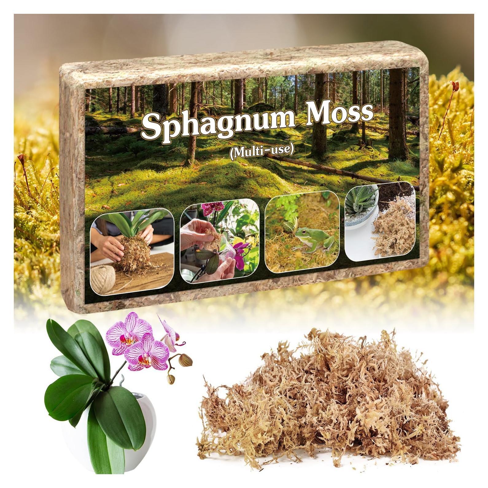 Musgo Sphagnum Natural Stroller 4 QT para Jardinería