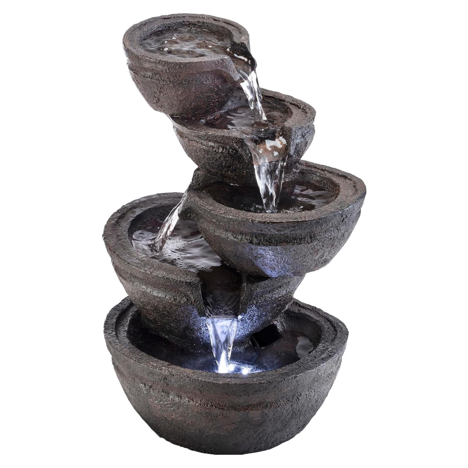 Fuente de Agua en Niveles 33 cm Alpine WIN1138 con LED