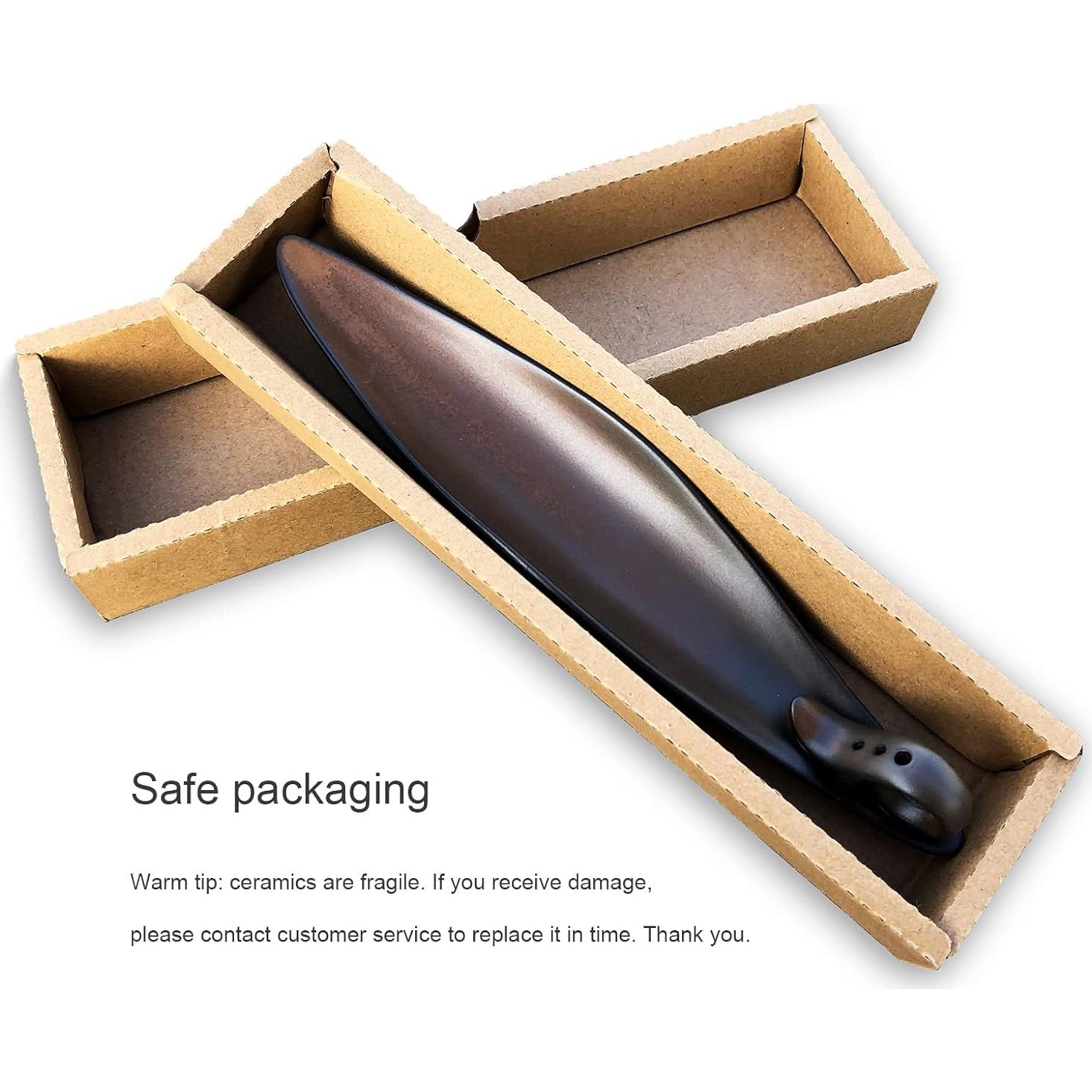 Soporte para Incienso YIENENG Lightboat 23 cm Cerámica Marrón