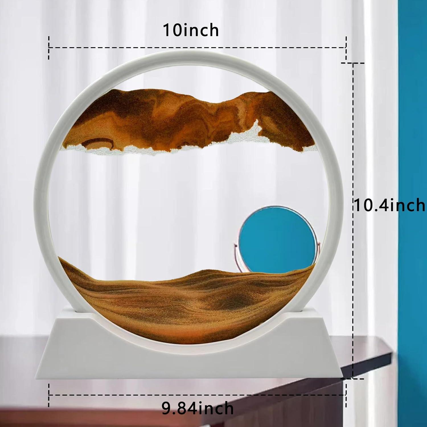 Arte de Arena Dinámico 3D AzureLeap 30.48 cm Amarillo