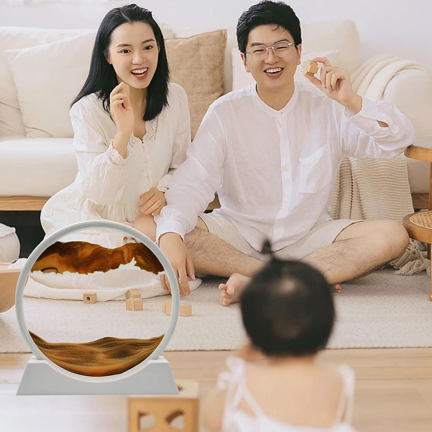 Arte de Arena Dinámico 30.48 cm Amarillo AzureLeap Decoración