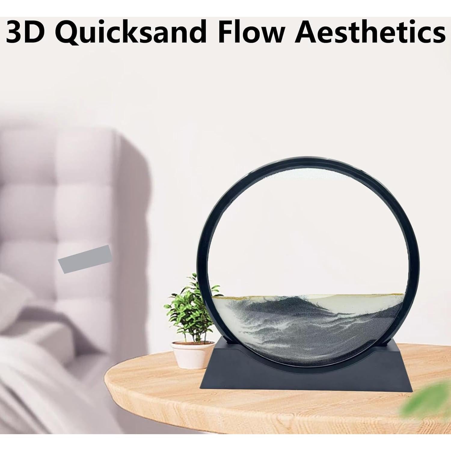 Arte de Arena en Movimiento AzureLeap 30.48 cm Negro 3D