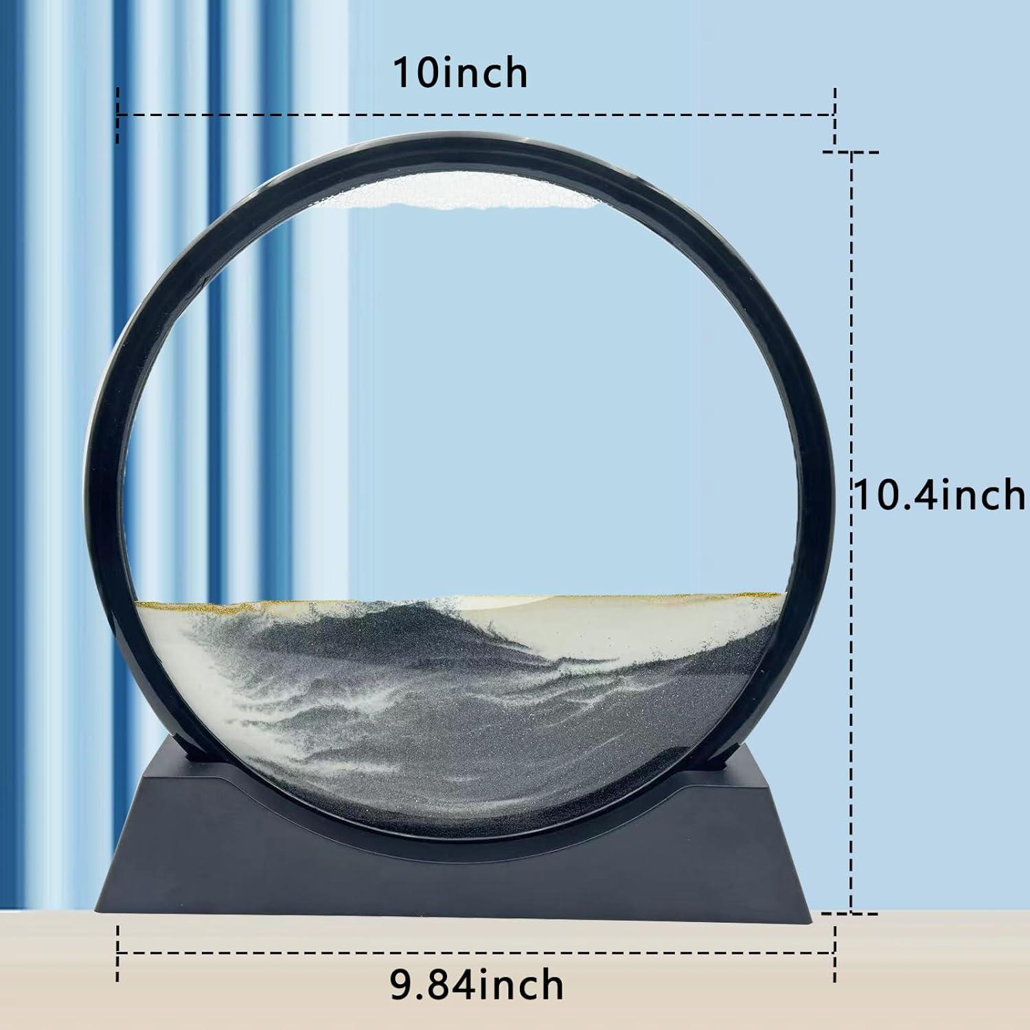 Arte de Arena en Movimiento AzureLeap 30.48 cm Negro