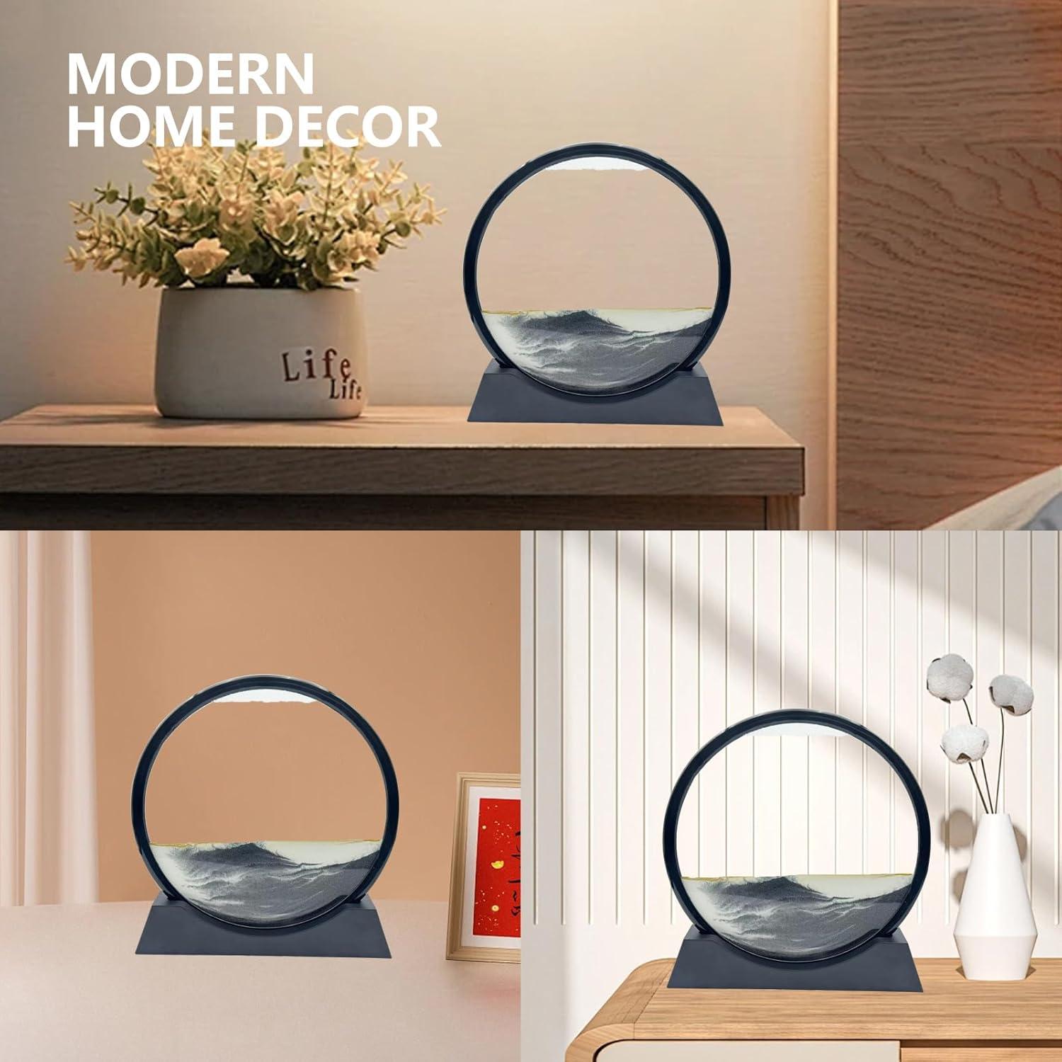 Arte de Arena en Movimiento AzureLeap 30.48 cm Negro