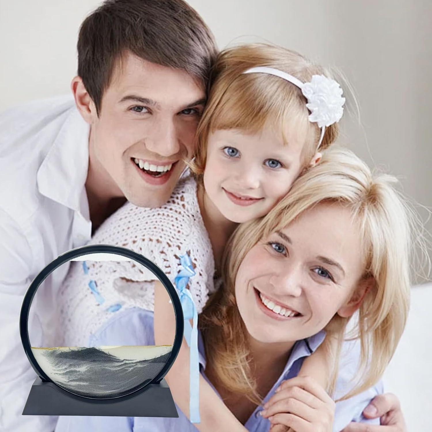 Arte de Arena en Movimiento AzureLeap 30.48 cm Negro