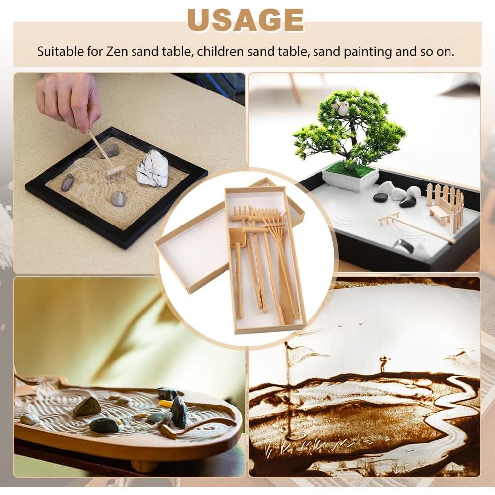 Juego de Herramientas de Jardín Zen SYCOOVEN 6 Piezas Plástico