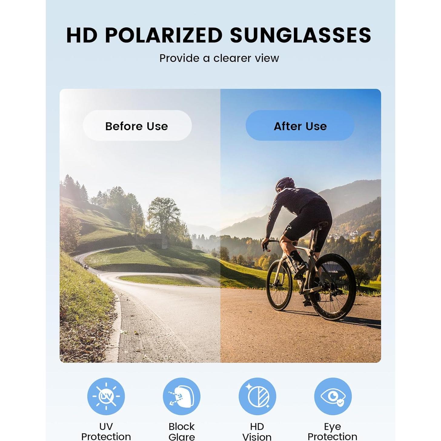 Gafas de sol deportivas Lamicall XL polarizadas UV400