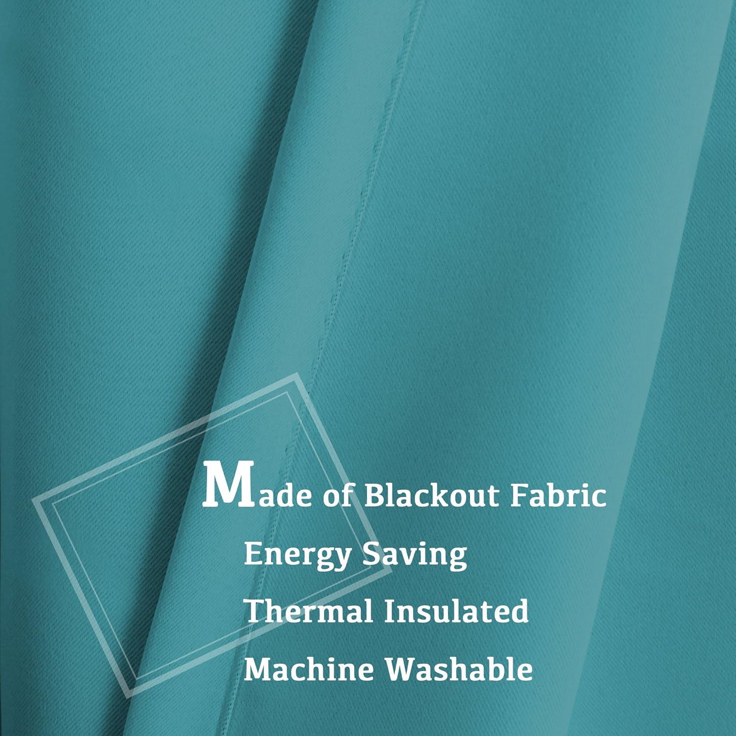 Cortinas Blackout Turquoize Aqua 2 Paneles 106x213 cm