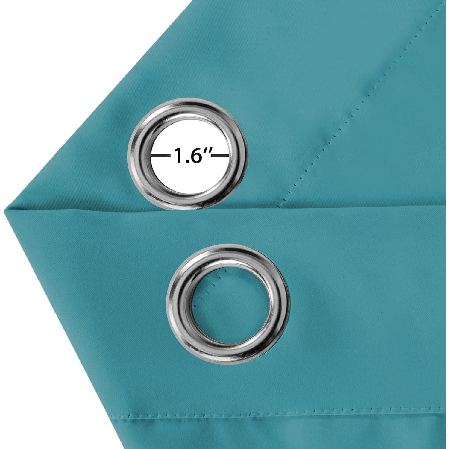 Cortinas Blackout Turquoize Aqua 2 Paneles 106x213 cm