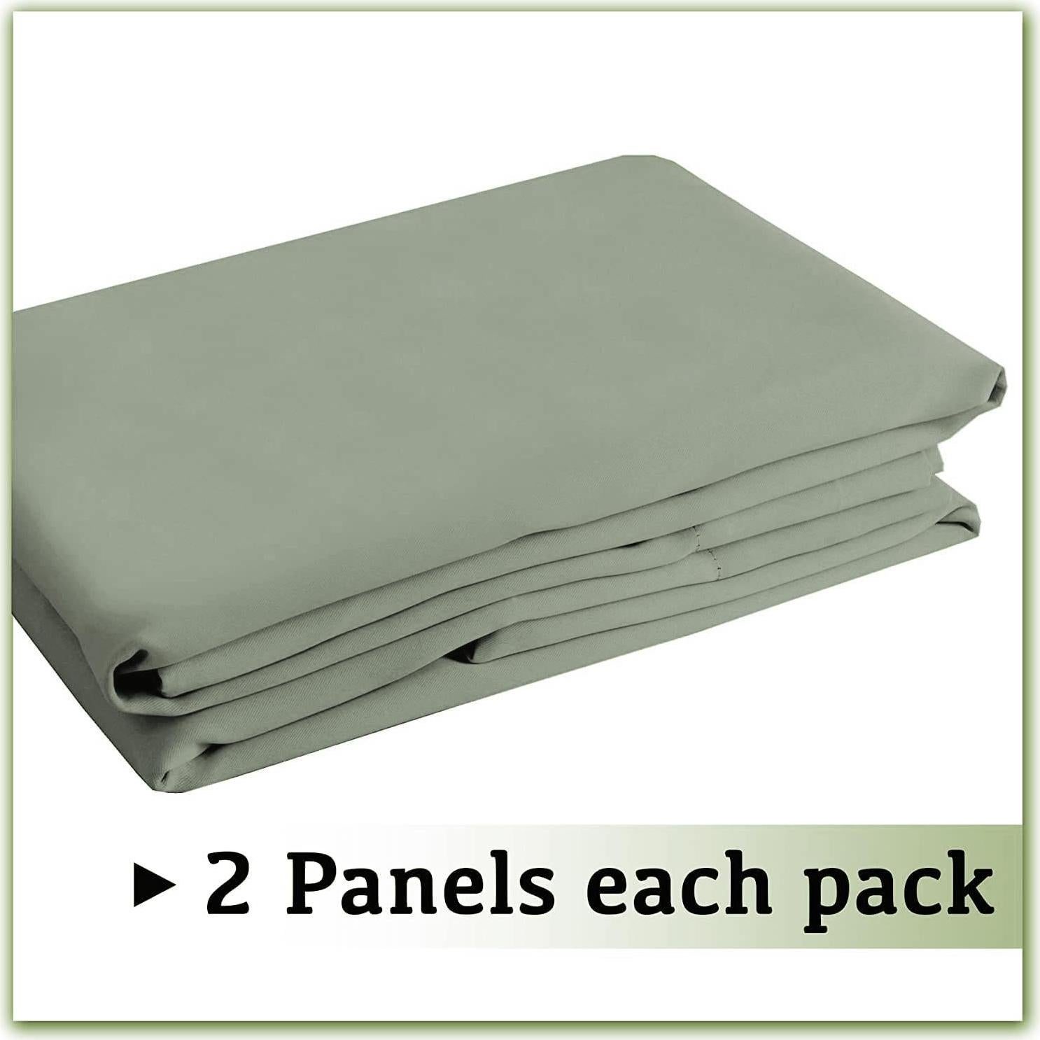 Cortinas Blackout Turquoize 2 Paneles 42x54 cm Hierba Marina