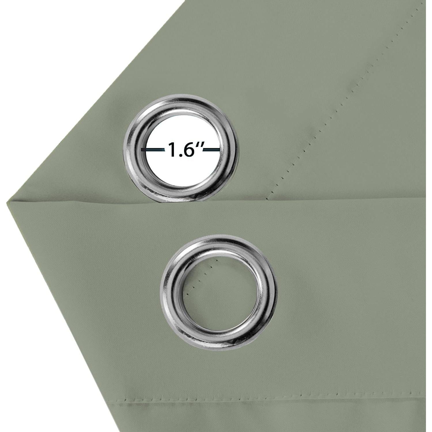 Cortinas Blackout Turquoize 2 Paneles 42x54 cm Hierba Marina