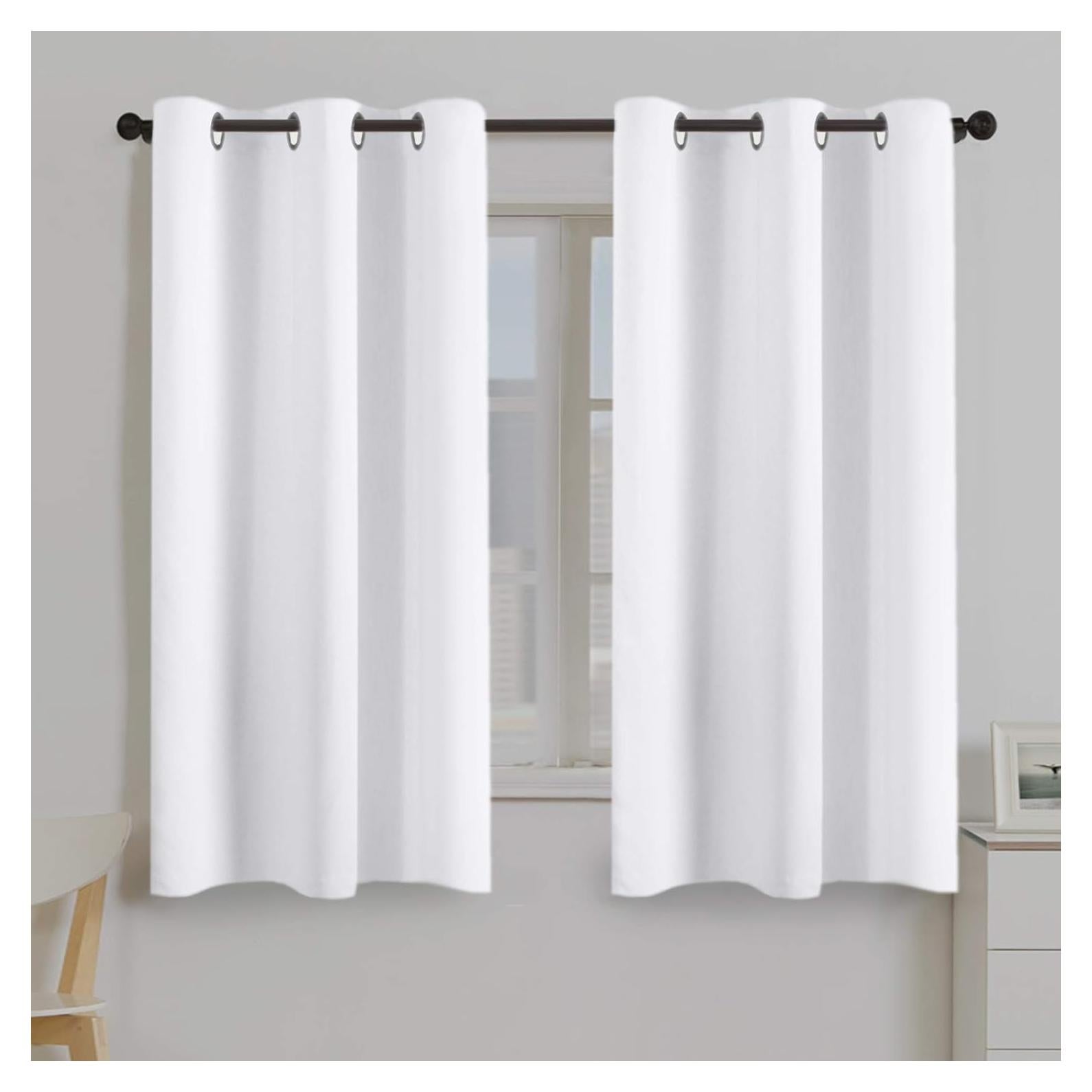 Cortinas Opacas Turquoize 2 Paneles 106x160 cm Blancas