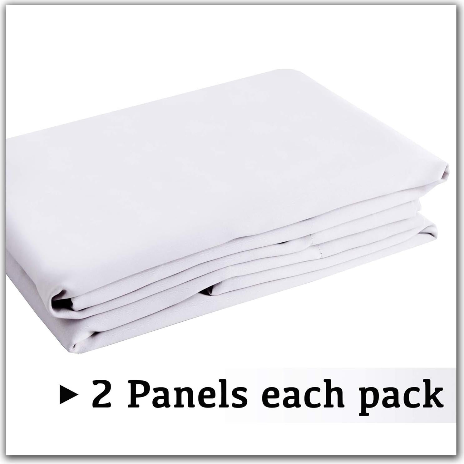 Cortinas Opacas Turquoize 2 Paneles 106x160 cm Blancas