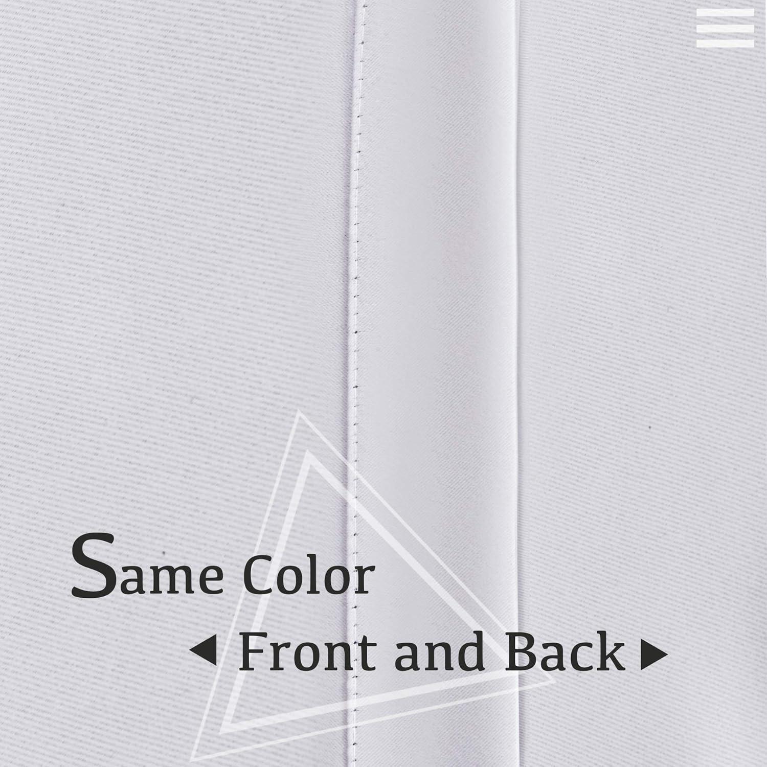 Cortinas Opacas Turquoize 2 Paneles 106x160 cm Blancas