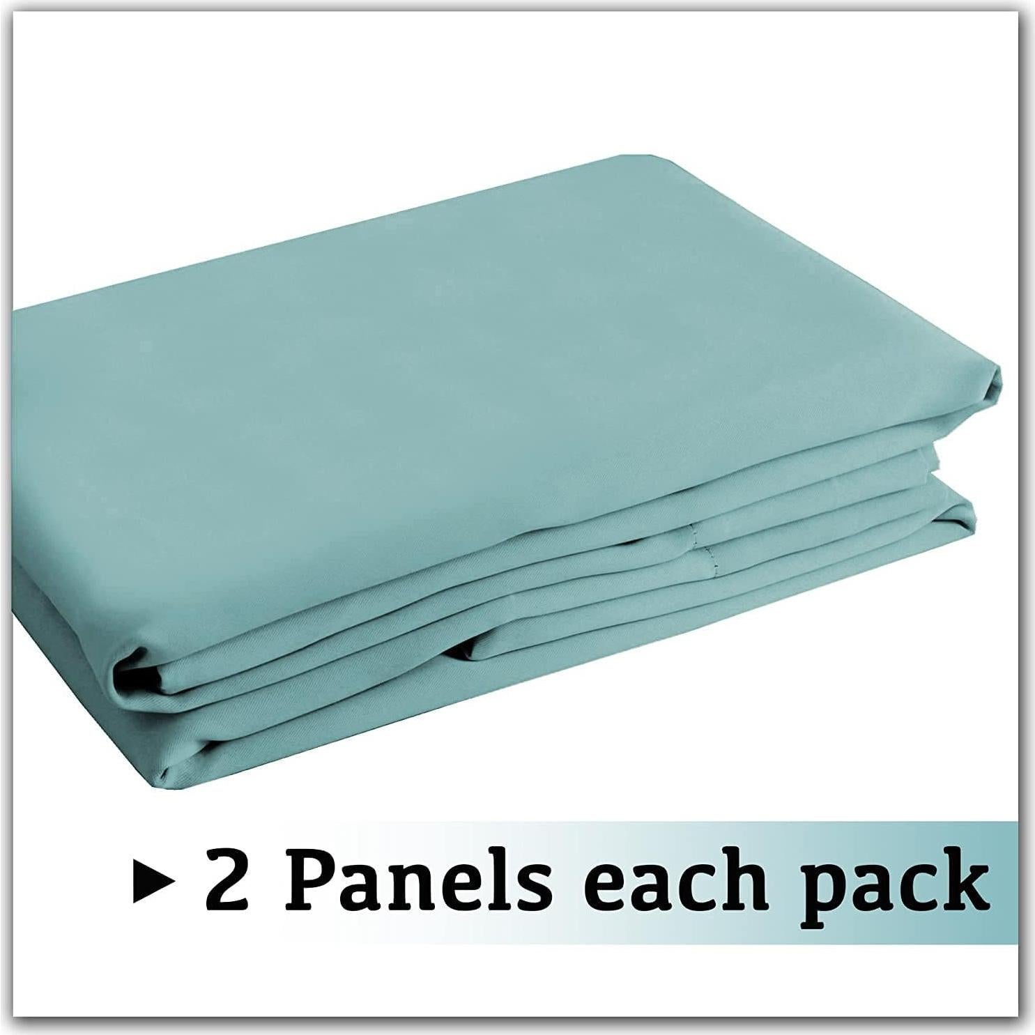 Cortinas Blackout Turquoize 42x54 cm 2 Paneles Azul Mineral