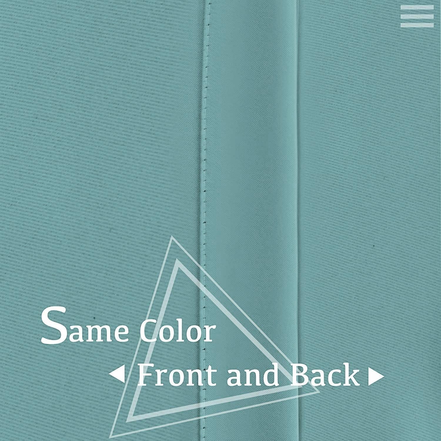 Cortinas Blackout Turquoize 42x54 cm 2 Paneles Azul Mineral