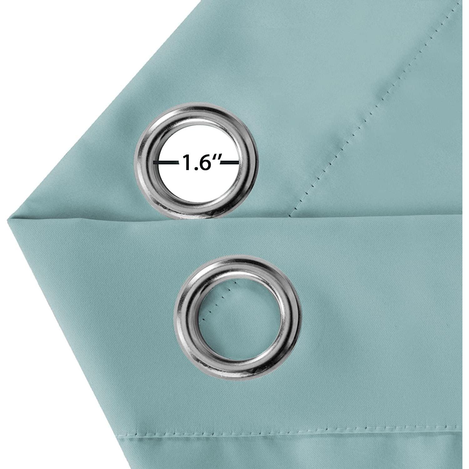 Cortinas Blackout Turquoize 42x54 cm 2 Paneles Azul Mineral