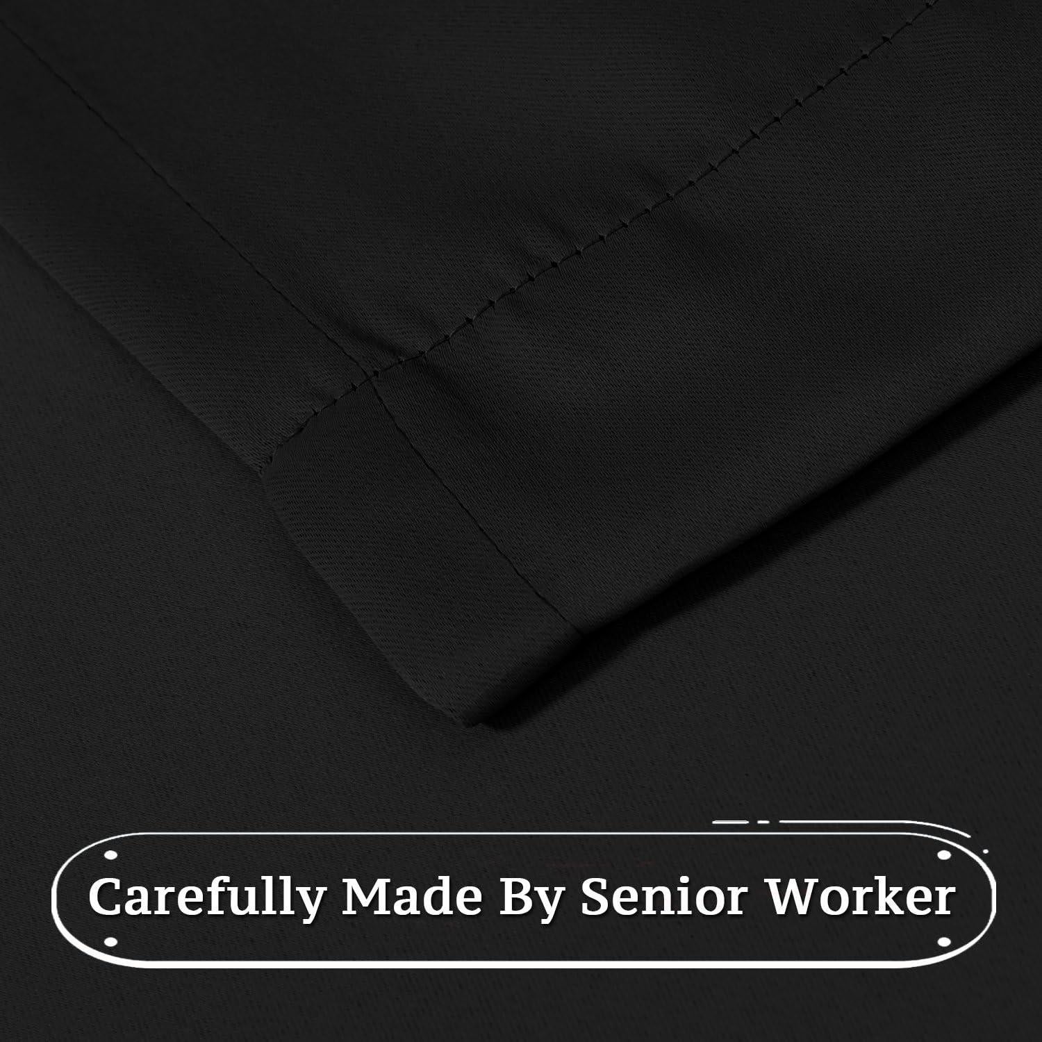 Cortinas Blackout Turquoize 2 Paneles 132x160 cm Negros