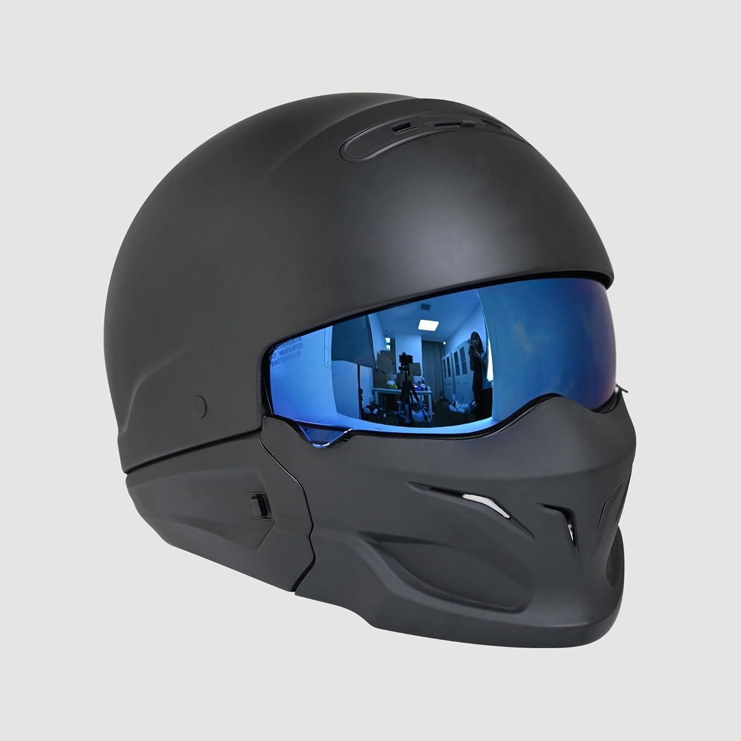 Visera de Casco de Motocicleta Logto Covert Azul Universal